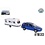 Kids Globe Volvo V70 met Dethleffs caravan