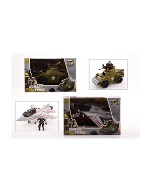 JohnToy Combat Force speelset, 28 cm - 2 assorti