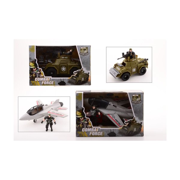 JohnToy Combat Force speelset, 28 cm - 2 assorti