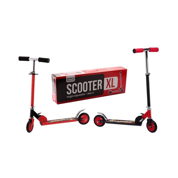 JohnToy Sports Active City Scooter rood/zwart