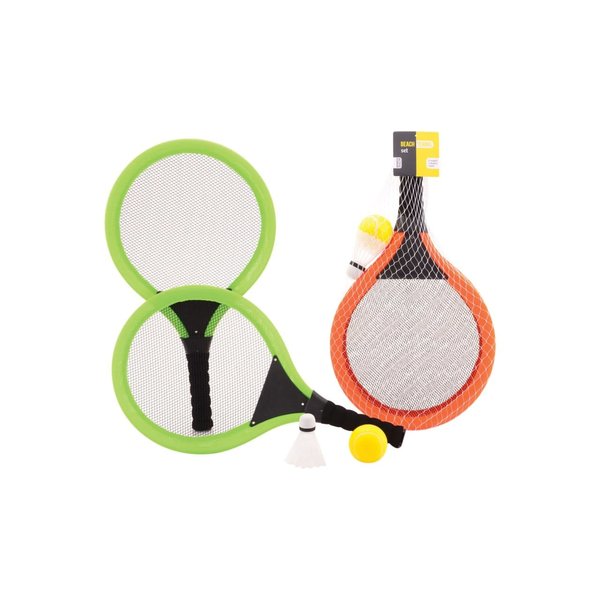 JohnToy Tennis set met bal en shuttle XL