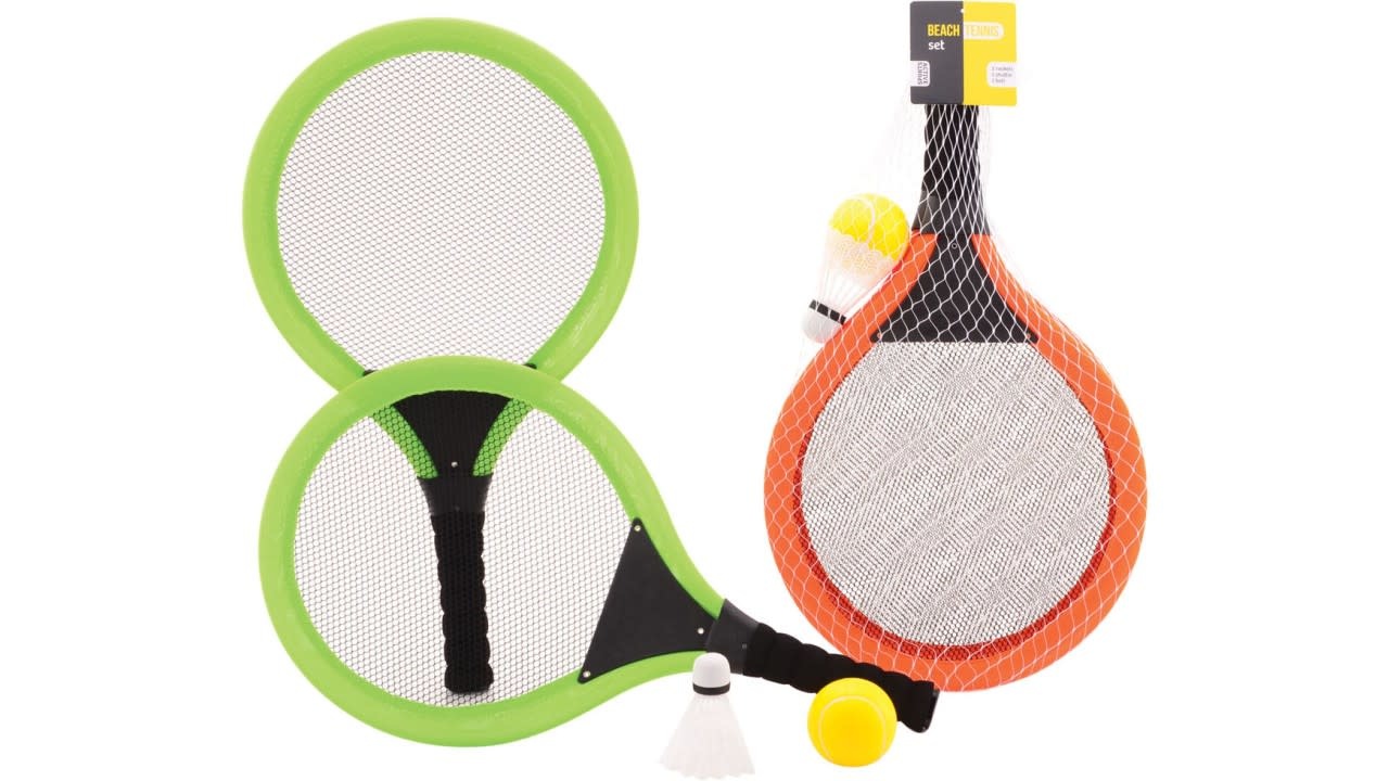 eetbaar leugenaar Spijsverteringsorgaan JohnToy Tennis set met bal en shuttle XL - Kidstoys