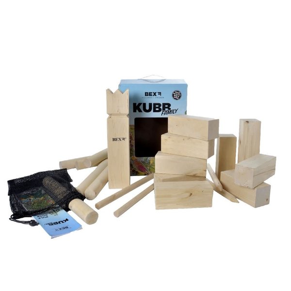 Bex Kubb spel Basic, berkenhout