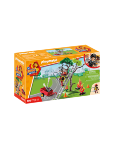 Playmobil 70917 - Brandweeractie, Red de kat!