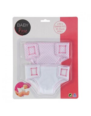JohnToy Luiers 2 stuks stoffen - Baby Rose (uitlopend)