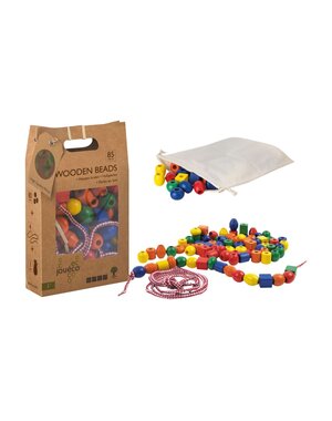 Jouéco Houten kralen 85 stuks in zak