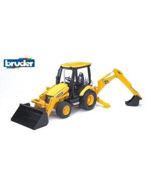 Bruder 2427 - JCB CX kleine tractor met voor- en achtergraver