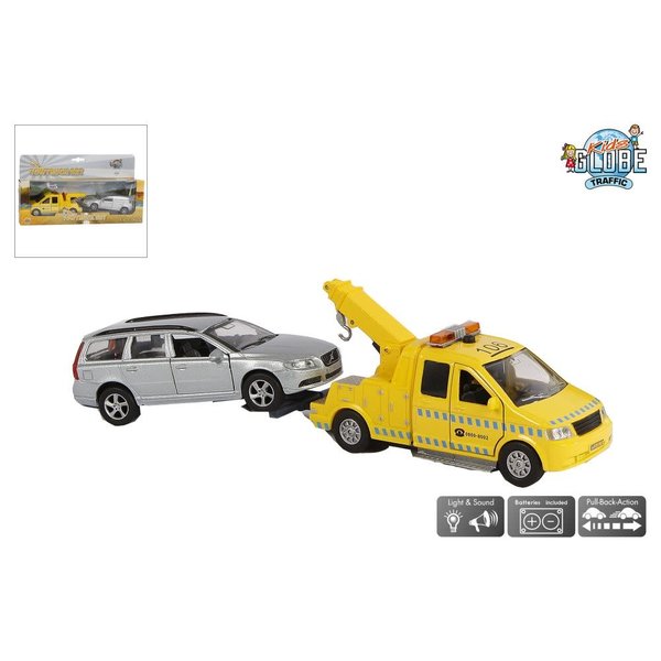 Kids Globe Afsleepwagen met Volvo V70, met licht en geluid