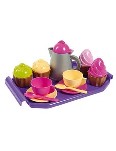 Androni Theeservies met cupcakes op dienblad