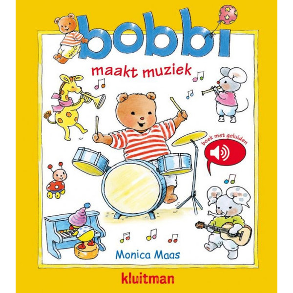 Kluitman Bobbi maakt muziek - geluidenboekje