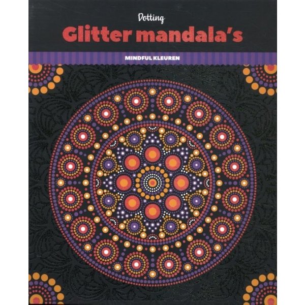 Interstat Glitter kleurboek mandala's - Dotting