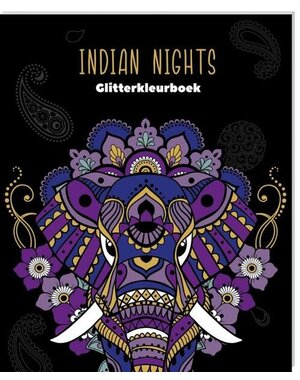 Interstat Glitter kleurboek Ultimate Black Edition - Indian Nights