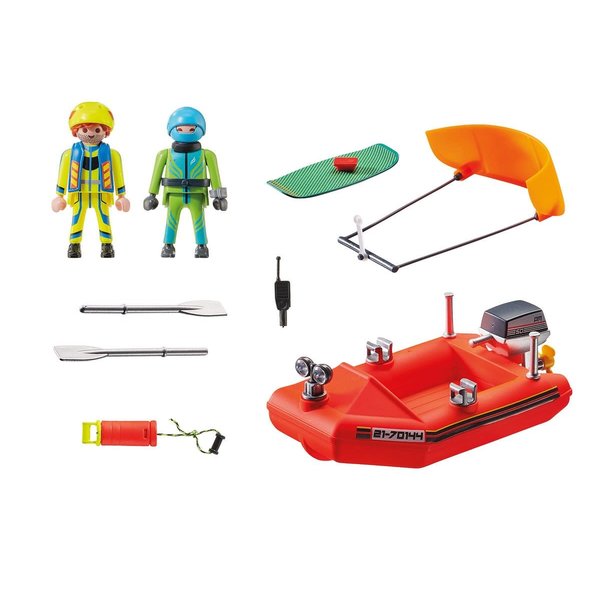 Playmobil 70144 - Kitesurfersredding met boot