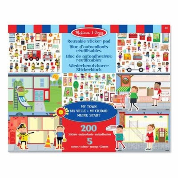 Melissa & Doug Herbruikbaar stickerboek mijn stad