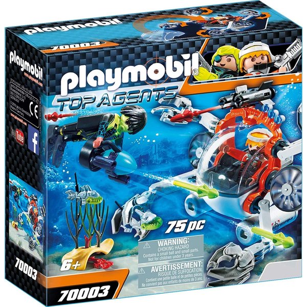 Playmobil 70003 - Spy team bemande onderwaterrobot