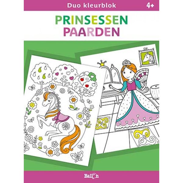 Ballon Duo kleurboek Prinsessen en Paarden