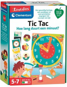  Clementoni Leer klok kijken Tic Tac hoelang duur een minuut