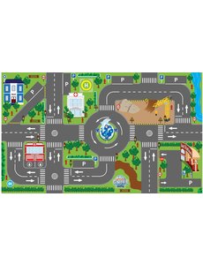 Kids Globe Speelkleed Verkeer met Led verkeerslichten, 72x120 cm