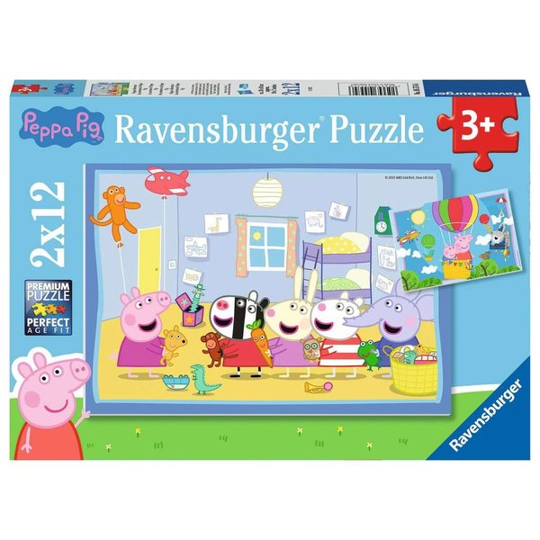 Ravensburger Peppa’s avontuur,  2x12 stukjes