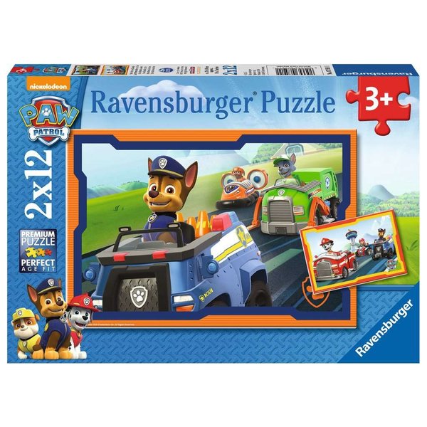Ravensburger Paw Patrol in actie, 2x12 stukjes