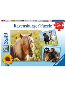 Ravensburger Schattige pony's, 3x49 stukjes