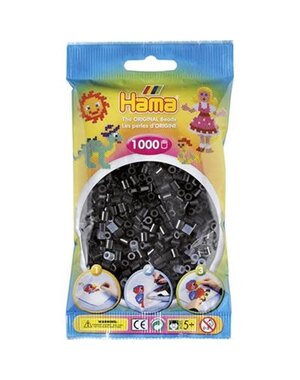 Hama Strijkkralen zwart - 1000 stuks