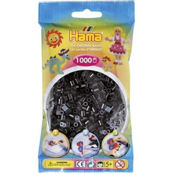 Hama Strijkkralen zwart - 1000 st