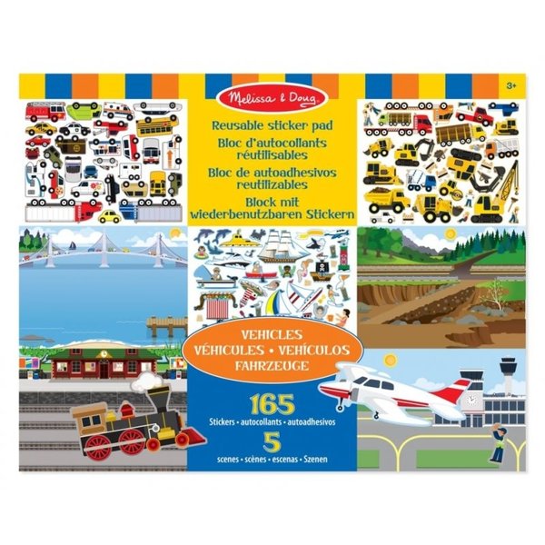 Melissa & Doug Herbruikbaar stickerboek voertuigen (uitlopend)