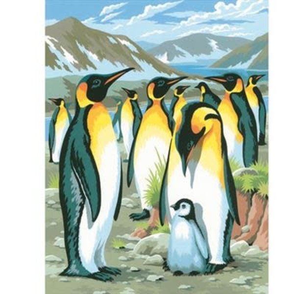 Schilderen op nummer -  Pinguins