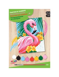  Schilderen op nummer - Flamingo