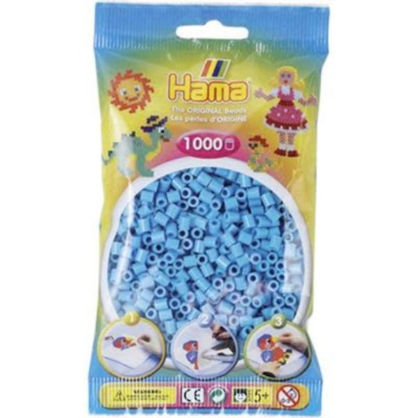 Hama Strijkkralen azuur blauw - 1000 stuks