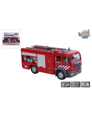 Kids Globe Brandweer tankauto met licht en geluid