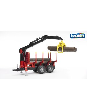 Bruder 2252 - Bosbouw bomenhanger met grijper incl. boomstammen