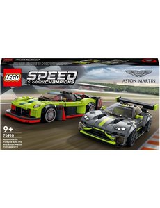LEGO 76910 - Aston Martin Valkyrie AMR Pro en Aston Martin Vantage GT3