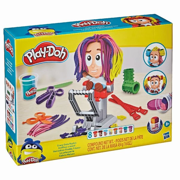 Play-Doh Klei Super Stylist, met 8 potjes gemengde kleuren - 454 gr.