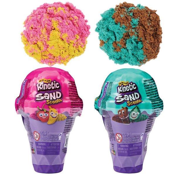 Kinetic Sand Ice Cream met geurtjes, 2 kleuren