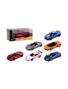 JohnToy Sportauto assorti kleuren, schaal 1:32