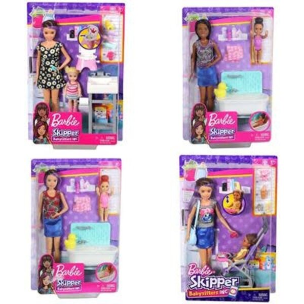 Barbie Family babysitters speelset