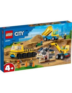 LEGO 60391 - City Kiepwagen, bouwtruck en sloopkraan