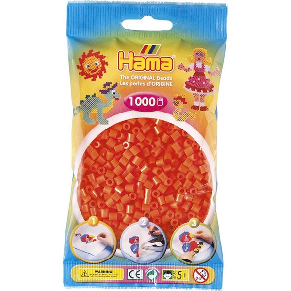 Hama Strijkkralen oranje - 1000 stuks