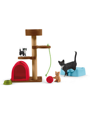 Schleich 42501- Krabpaal set met katten