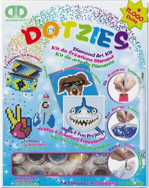 Diamond Dotz Megapak Dotzies: blauw