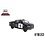 Kids Globe Kinsmart Dodge Ram 1500 USA politieauto, met pull back functie, 13 cm