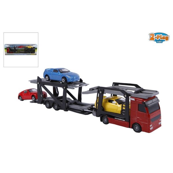 2-Play Autotransporter met 3 auto's