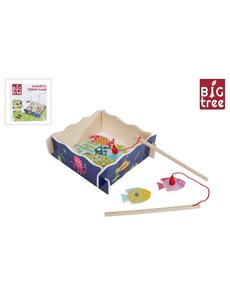  Big Tree magnetisch Visspel hout, 15 delig