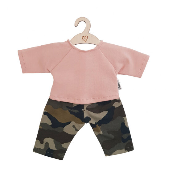 Hollie Broek met shirt - Camouflage dusty roze