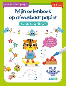 Deltas Mijn oefenboek op afwasbaar papier - Eerste telspelletjes (4-5 jaar)