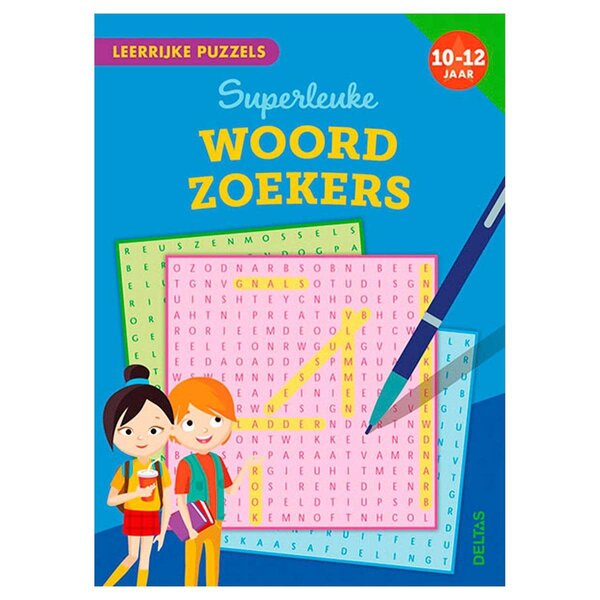 Deltas Leerrijke puzzels - Superleuke woordzoekers 10-12 jaar