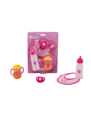 JohnToy Baby Rose drinksetje met speen en slab