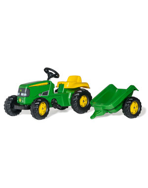 Rolly Toys 12190 - Rollykid John Deere met aanhanger